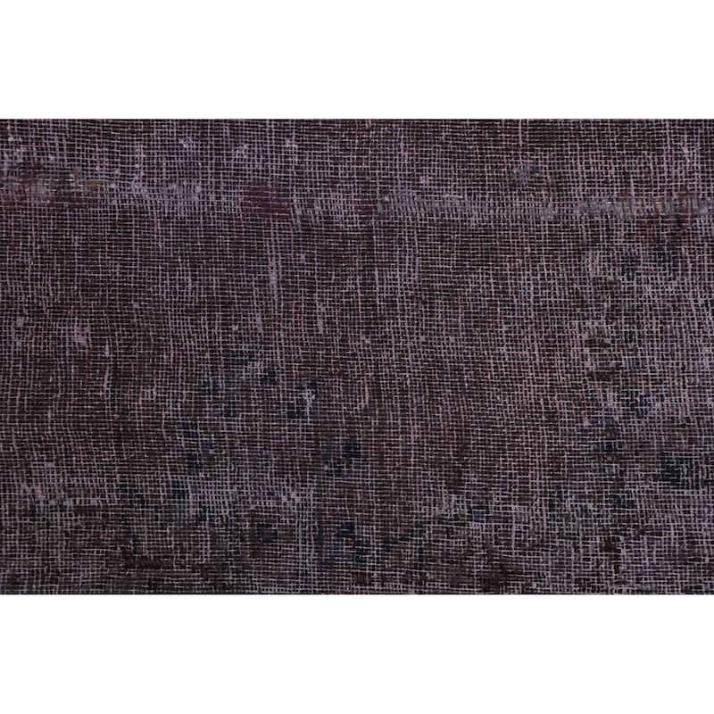 ECARPETGALLERY Hand-knotted Color Transition Dark Burgundy Wool Rug - 9'6 x 12'9