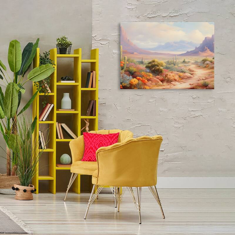 Stupell Flower Lined Desert Path Canvas Wall Art Design By Franklyn Gregory
