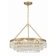 preview thumbnail 1 of 7, Calypso 6 Light Vibrant Gold Chandelier - 25"W x 19.75"H x 25"D