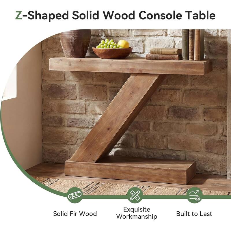 41.3" Console Table, Small Sofa Entryway Accent Table, Hallway Behind Sofa Table - 41.3" L × 11.8" W × 31.8" H