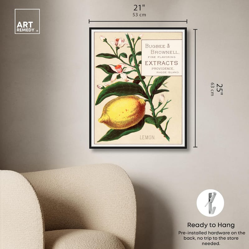 Lemon Canvas by Art Remedy
