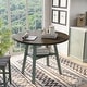 preview thumbnail 2 of 19, Jonah Farmhouse 47-inch Wood Drop Leaf Round Counter Height Table by Furniture of America Antique Green