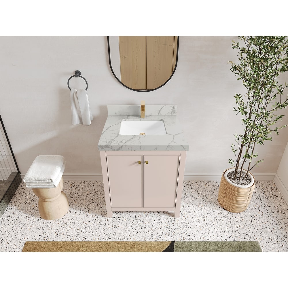 Willow Collections 30 in. W x 22 in. D Chicago Single Sink Bathroom Vanity with Countertop