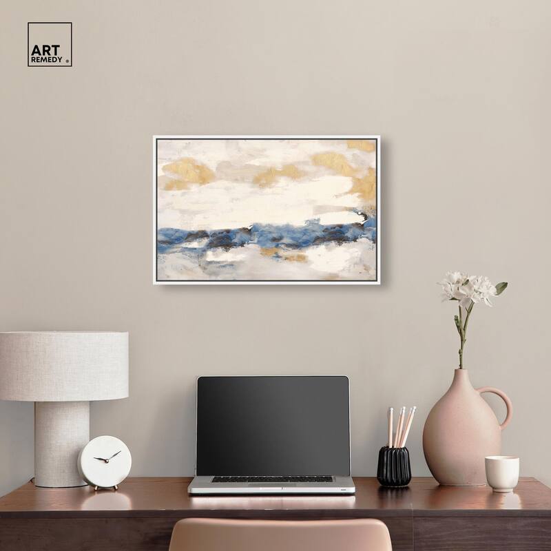 Mountain Mist Canvas Digital Abstract Art by Art Remedy