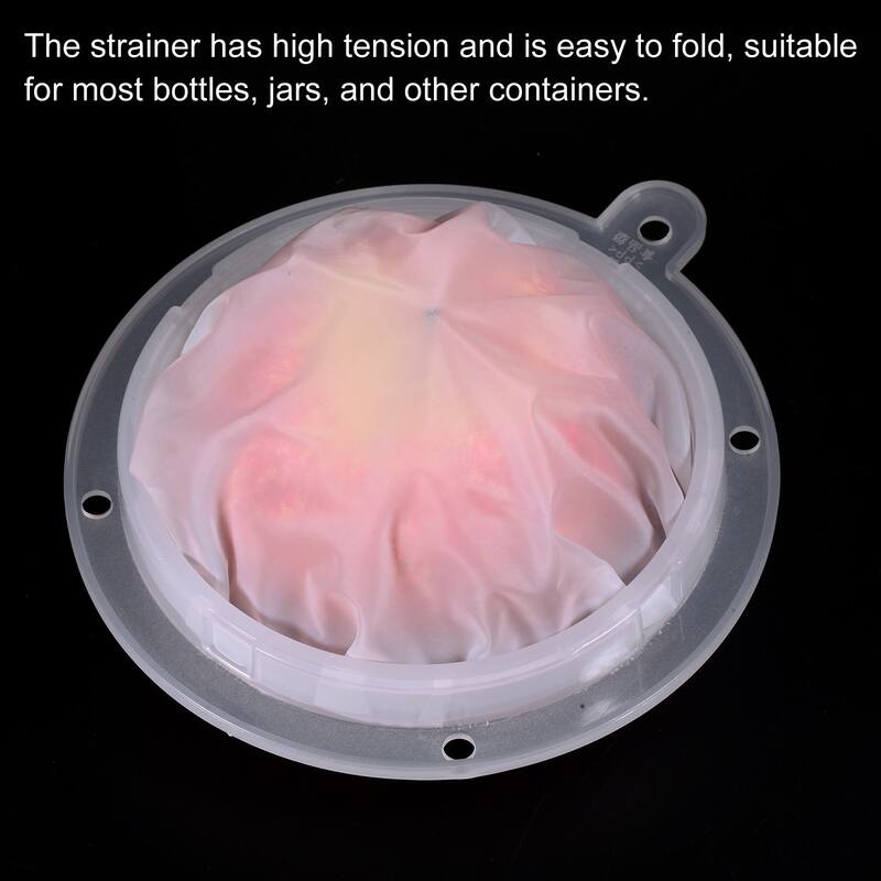 2Pcs 5.4" O.D. 400 Mesh Food Filter Strainer Fine Mesh Filters Strainers White