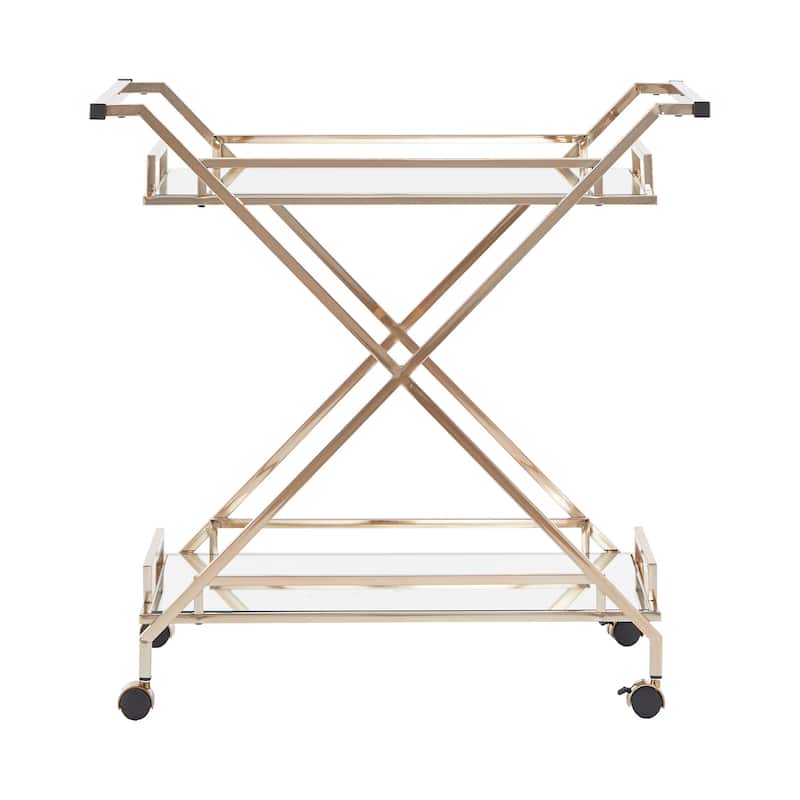 Palisade Champagne Gold Bar Cart by iNSPIRE Q Bold