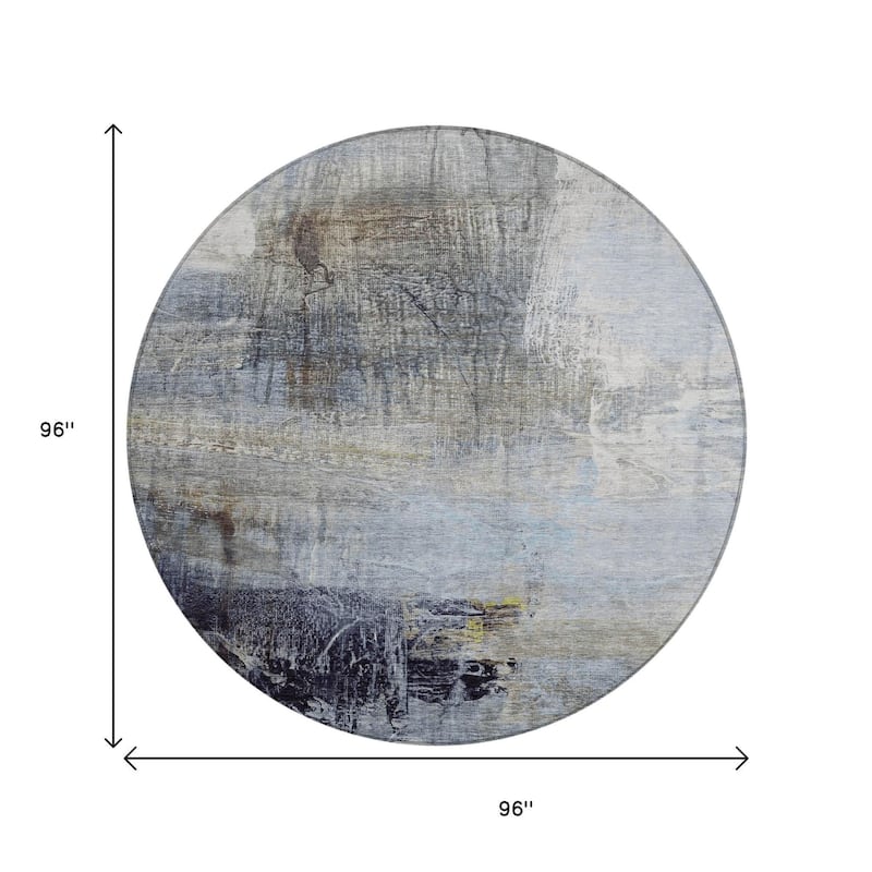 HomeRoots Abstract Transitional Rectangle Outdoor Rug