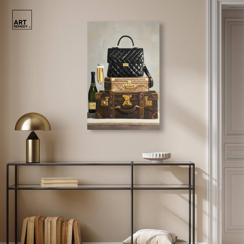 Getaway Necessities Canvas by Art Remedy, Gallery Wrapped