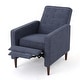 preview thumbnail 55 of 79, Mervynn Mid-Century Modern Button Tufted Fabric Recliner by Christopher Knight Home