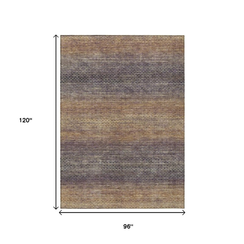 HomeRoots Geometric Transitional Rectangle Outdoor Rug