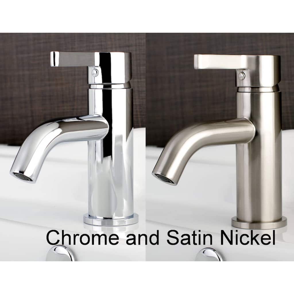 Kingston Brass Continental Single-Handle 1-Hole Deck Mount Bathroom Faucet with Push Pop-Up