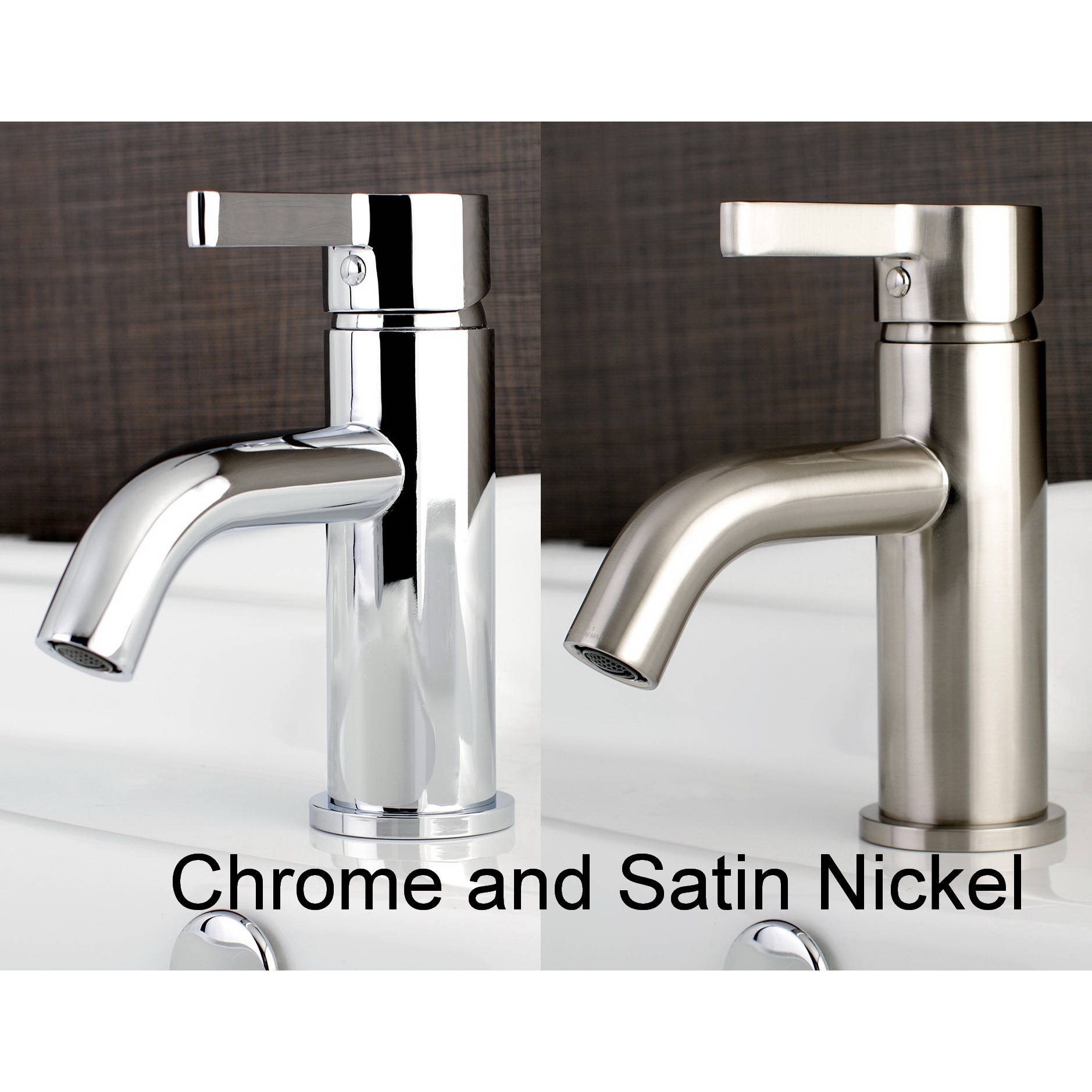 Kingston Brass Continental Single-Handle 1-Hole Deck Mount Bathroom Faucet with Push Pop-Up