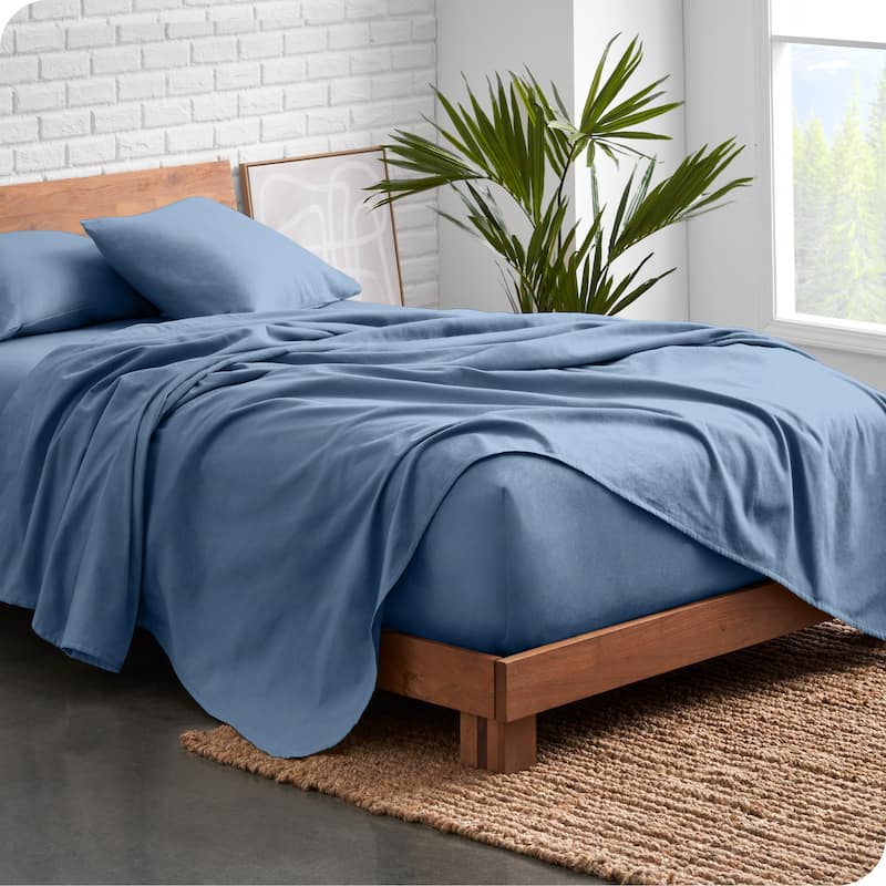 Bare Home Organic Cotton Flannel Sheet Set
