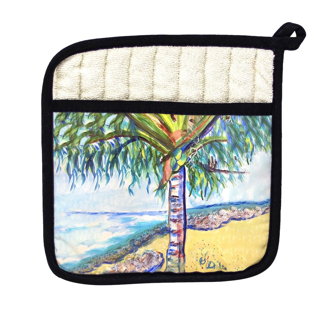 Tall Palm Pot Holder - 9x9