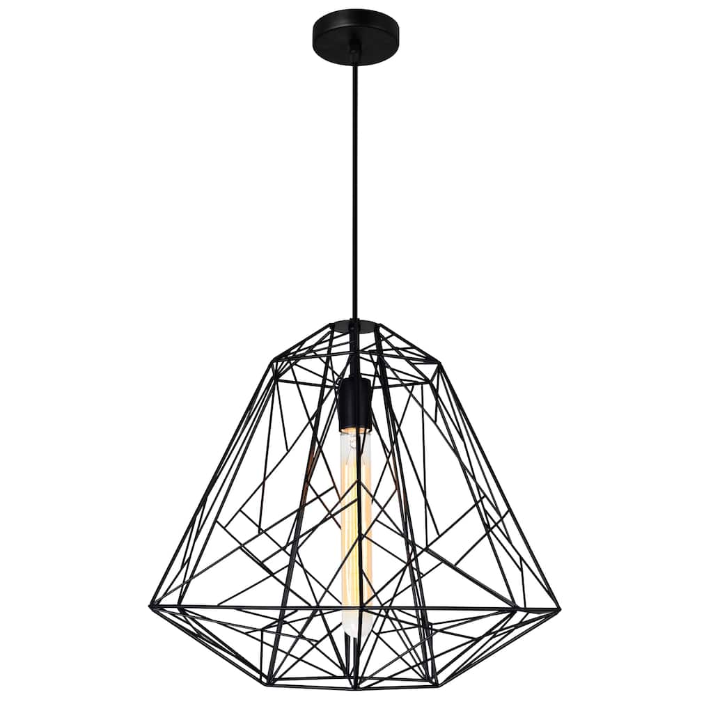 Bagheera 1 Light Black Down Pendant
