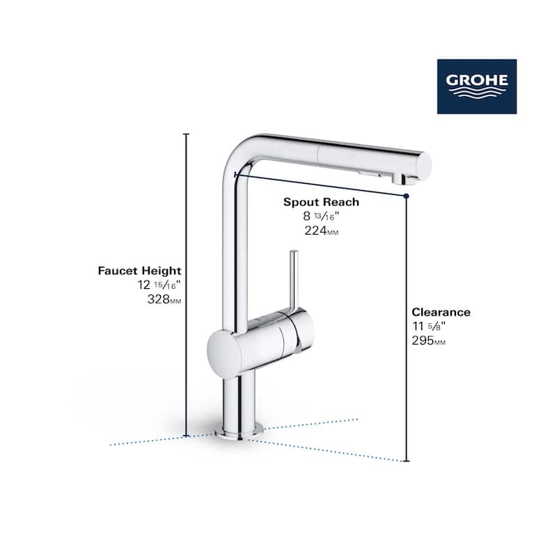 Grohe Minta Pull-Out Spray Kitchen Faucet