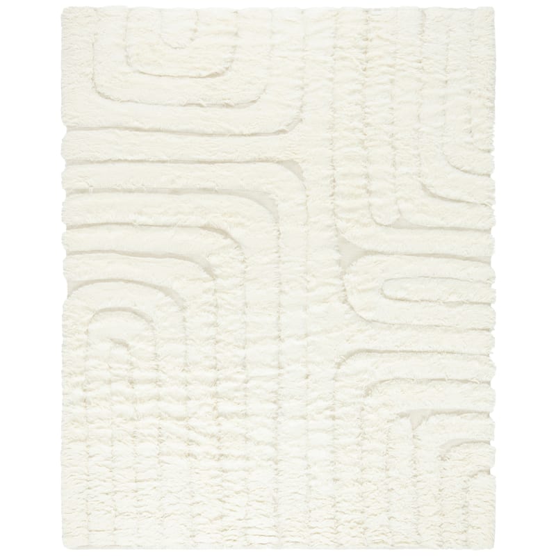 SAFAVIEH Hand-Woven Manhattan Frutuosa Modern & Contemporary Wool Rug - 8' x 10' - Ivory