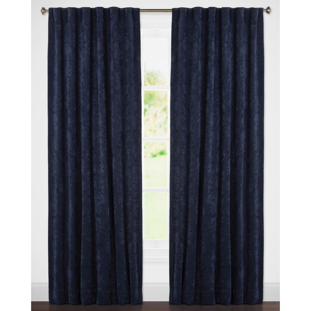 Padma Velvet 50x84 Back-Tab Curtain Panel (Single Panel)
