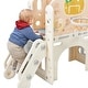 preview thumbnail 30 of 30, Kids Slide Playset Structure, Freestanding Castle Climbing Playhouse