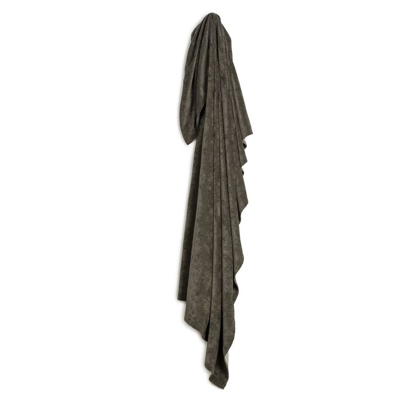 Padma Velvet Throw-Style Bed Scarf - Full - Umber
