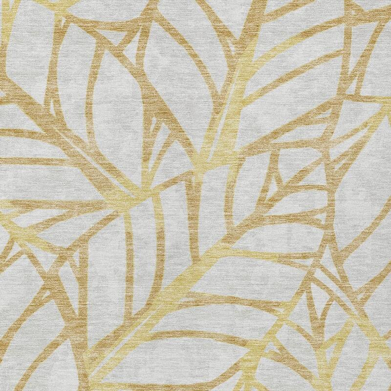 HomeRoots Floral Transitional Rectangle Outdoor Rug