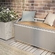 preview thumbnail 4 of 11, Courtnie Beach Aluminum Outdoor Poolside Storage Bench by Furniture of America