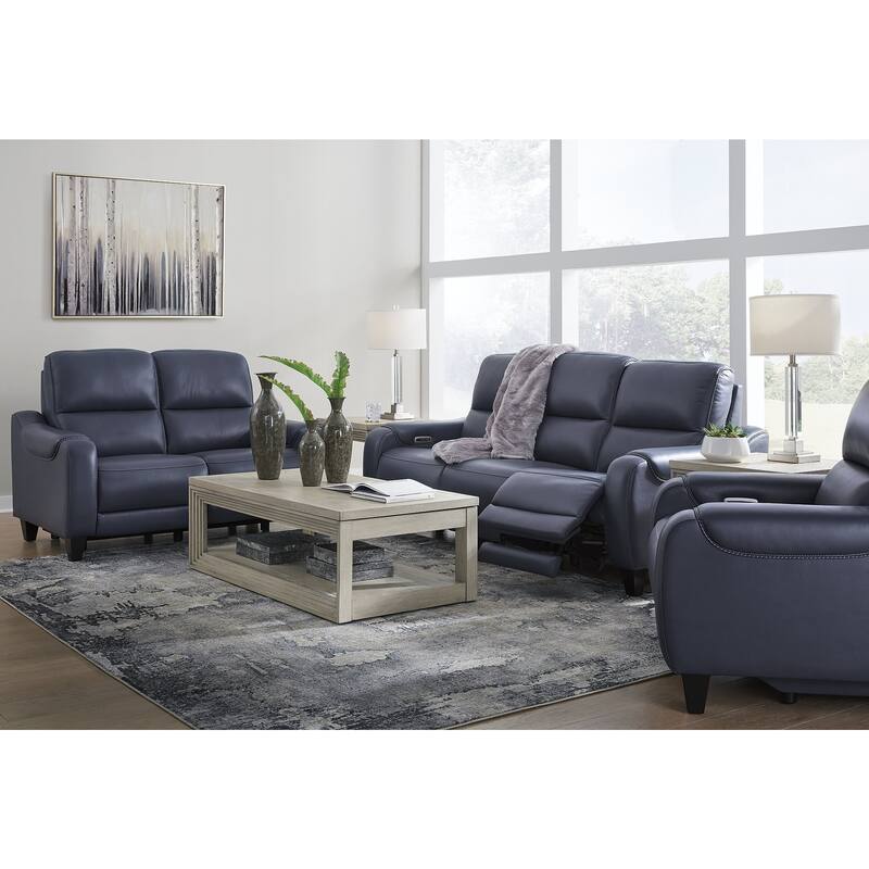 Signature Design by Ashley Mercomatic 3-Piece Upholstery Package - 85.25" W x 39.75" D x 42" H - Blue