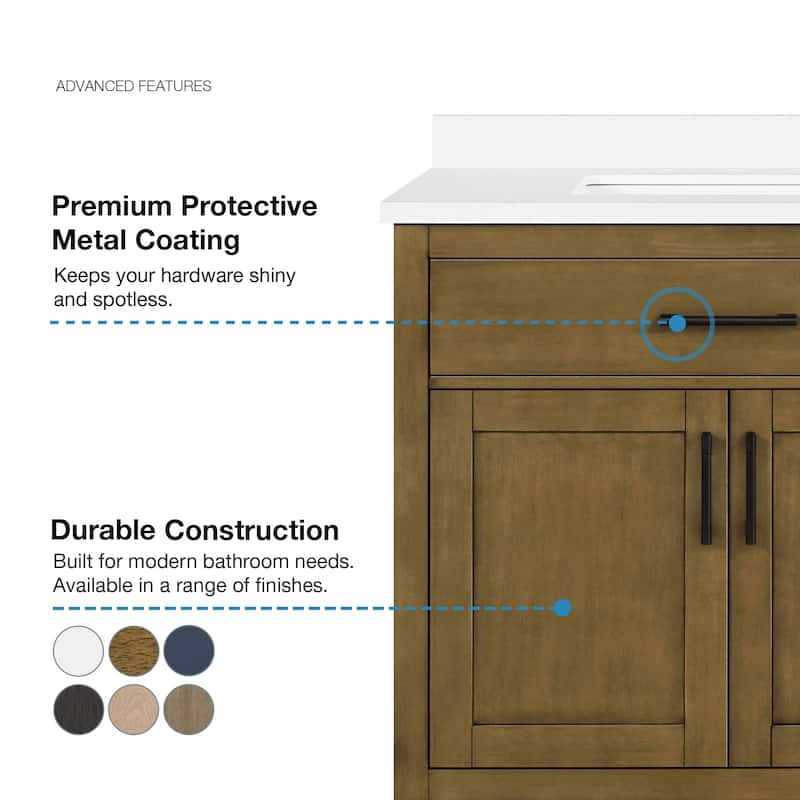 OVE Decors Bailey Bathroom Vanity with Power Bar
