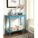 preview thumbnail 9 of 14, Convenience Concepts French Country 1 Drawer Hall Table with Shelf Blue