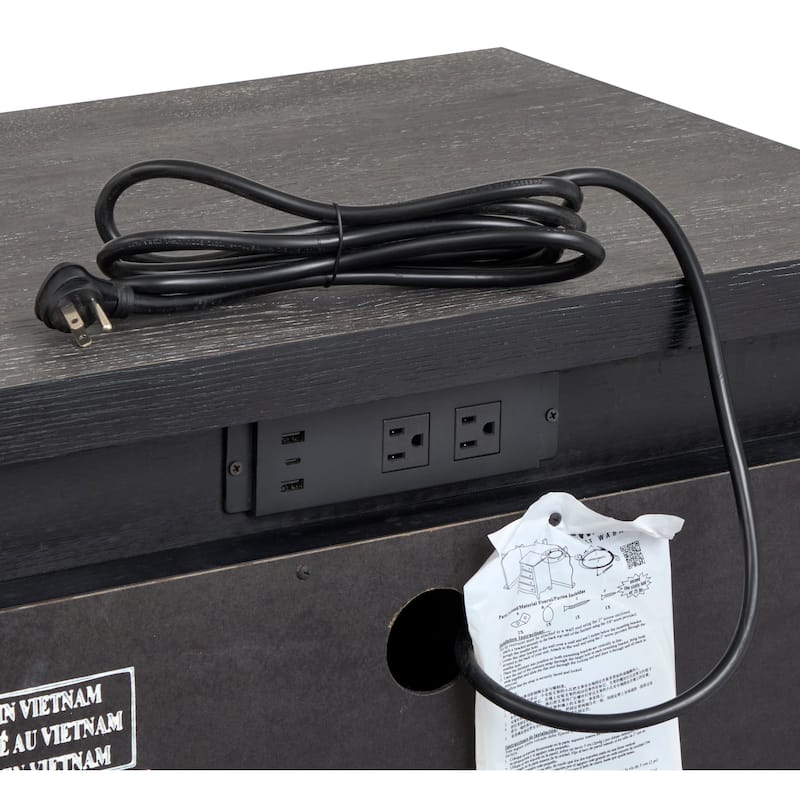 Magnussen Home Kinsley Black Heron Drawer Nightstand