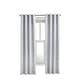 preview thumbnail 2 of 12, Margaret Richly Textured Woven Grommet Curtain Panel by Habitat 52" x 108" - White