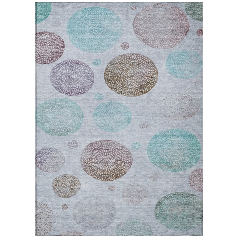 HomeRoots Geometric Transitional Rectangle Outdoor Rug