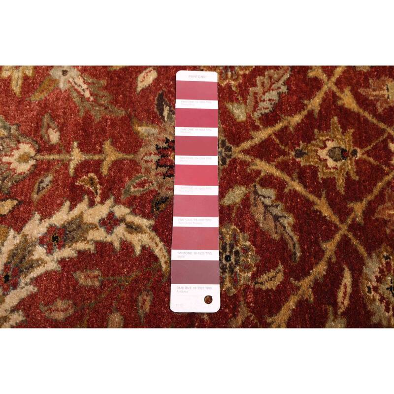 ECARPETGALLERY Hand-knotted Mirzapur Dark Copper Wool Rug - 6'2 x 9'2