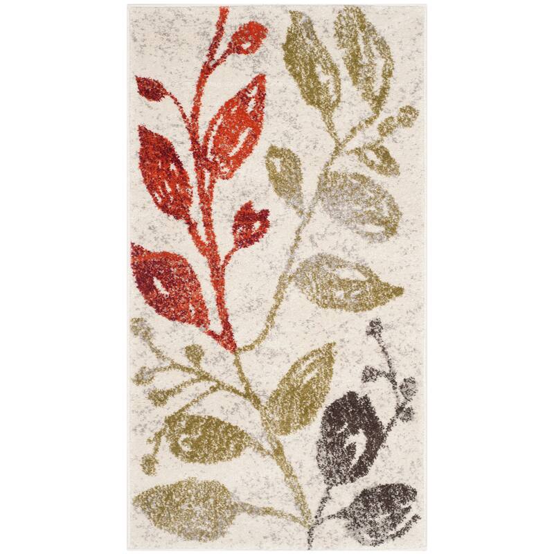 SAFAVIEH Porcello Sini Modern Rug - 2' x 3'7" - Ivory/Green - Rectangle