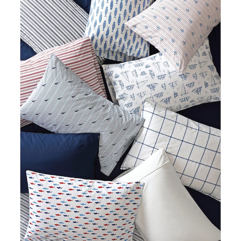 Nautica Cotton Percale Deep Pocket Bed Sheet Sets