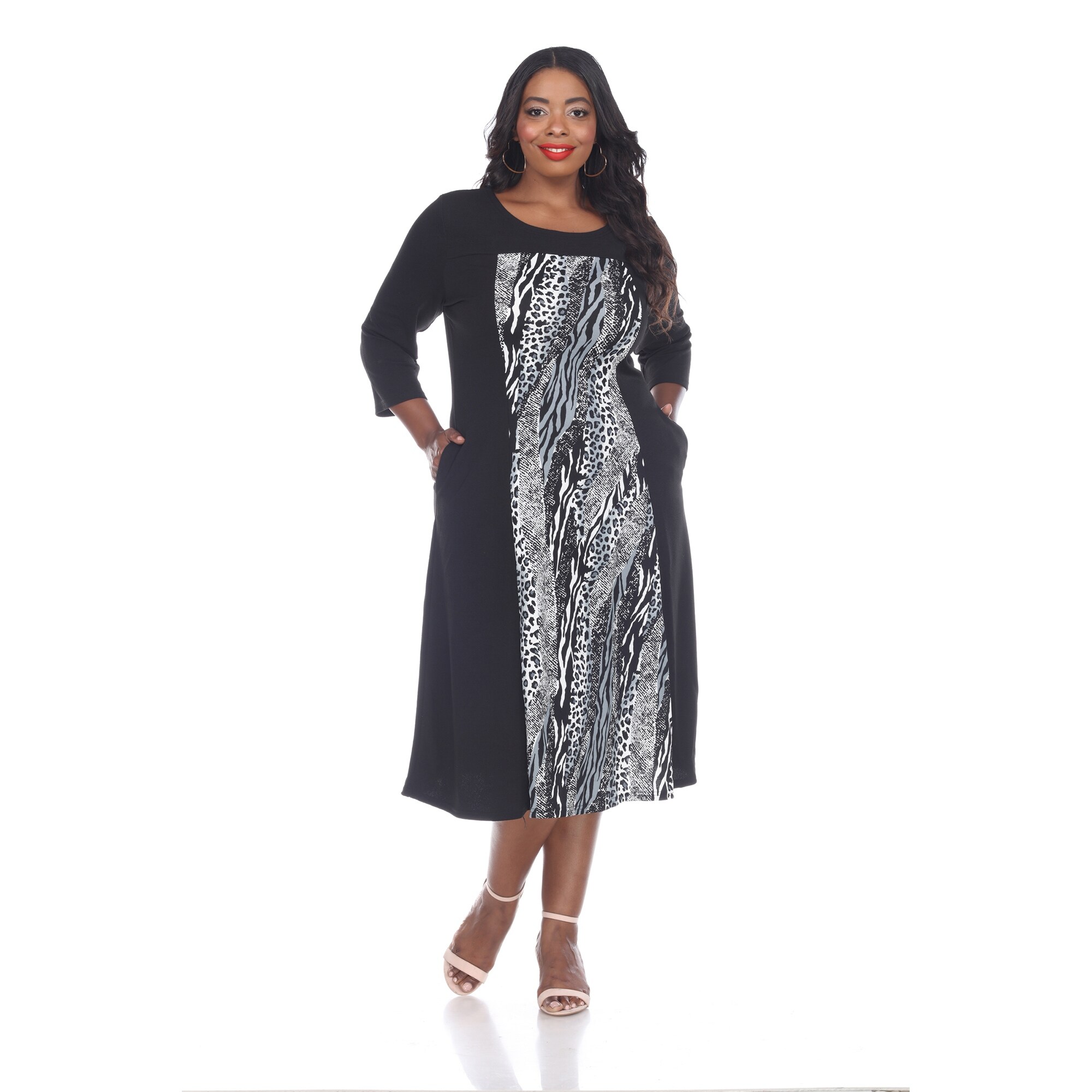plus size snake dress