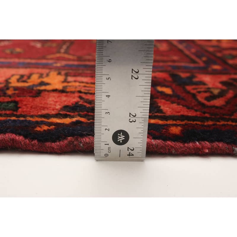 ECARPETGALLERY Hand-knotted Andelz Red Wool Rug - 4'4 x 8'4