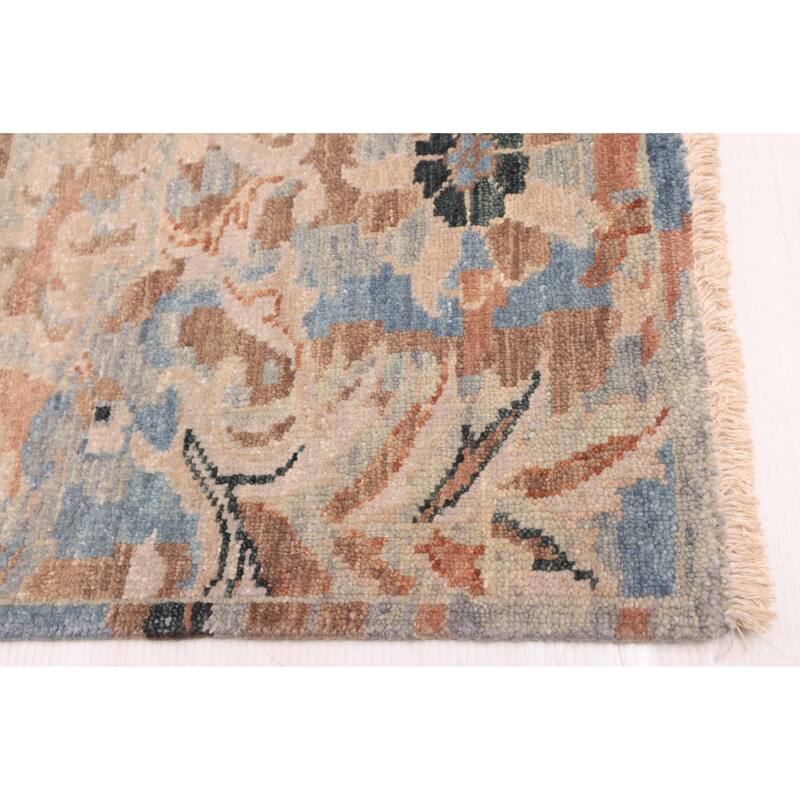 ECARPETGALLERY Hand-knotted Heritage Light Blue Wool Rug - 8'0 x 9'9