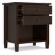 preview thumbnail 34 of 54, WYNDENHALL Norfolk 24 inch Wide Transitional Bedside Nightstand Table - 24 Inches wide