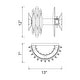 preview thumbnail 6 of 5, Cityscape 5 Light Wall Sconce With Satin Gold Finish - Satin Gold