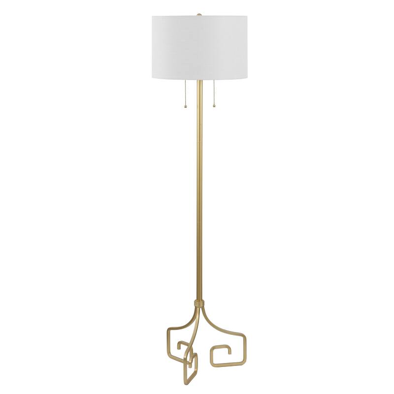 Axel 61.5" Metal LED Floor Lamp, Gold by JONATHAN Y