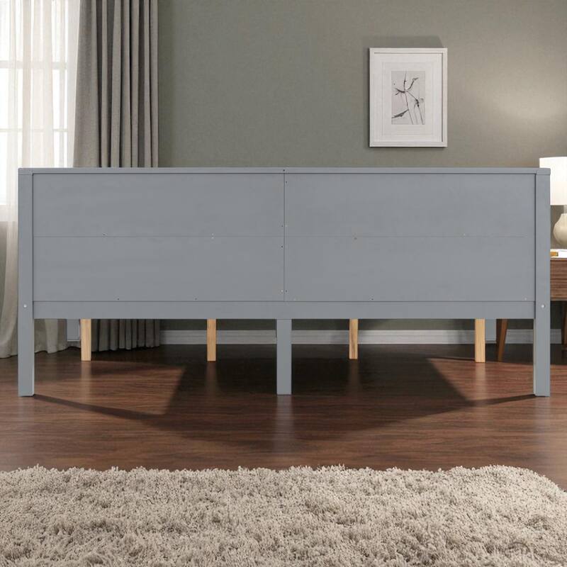 Twin/Full Size Wood Daybed Frame with Storage Space, Modern Sofa Bed with Backrest, No Box Spring Required