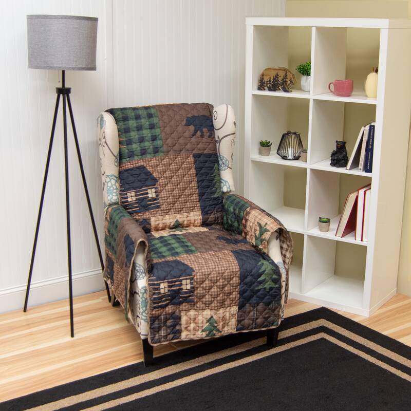 Donna Sharp Brown Bear Cabin Polyester Furniture Covers