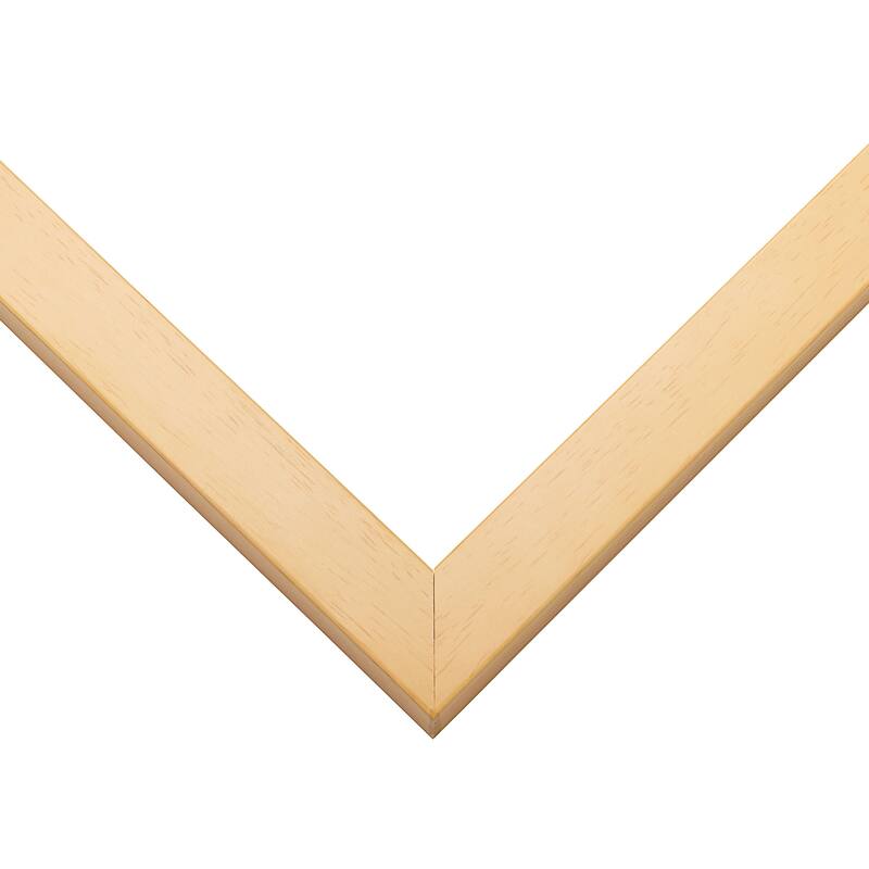 13x20 Natural Wood Picture Frame - UV Acrylic, Foam Board Backing, Hanging Hardware