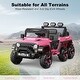 preview thumbnail 13 of 29, Ride on Car with 6 EVA Wheels&4WD, 24V Battery Powered Electric Car for Ages 3-6 Kids
