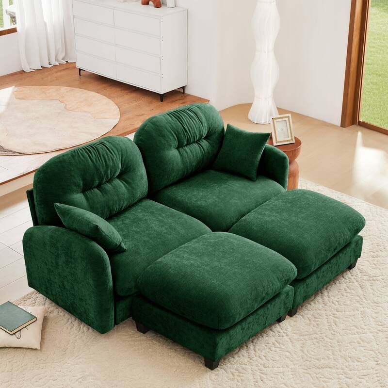 GDF Studio - Sophia Modular Modern Chenille Sectional Sofa with Tufted Cushion Backrest and Ergonomic Design