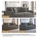 preview thumbnail 76 of 132, Corduroy Couch Modular Sectional Sofa with Pillows