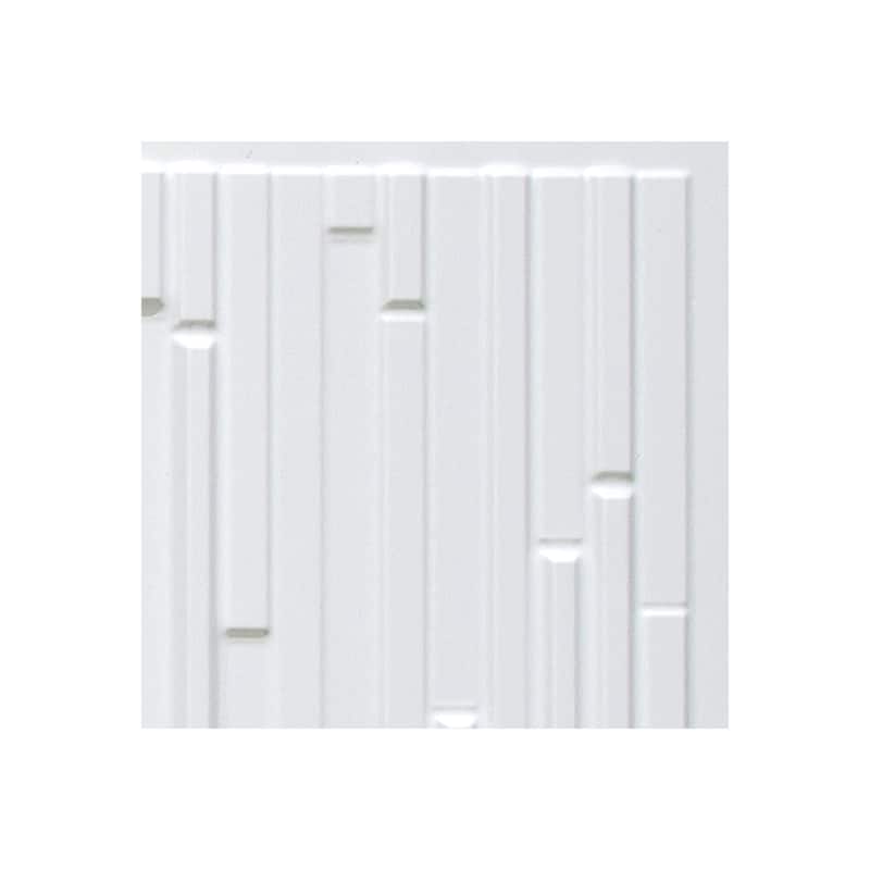 FASÄDE Skyline Decorative Vinyl Backsplash Panel - 6x6 Inch Sample - Matte White