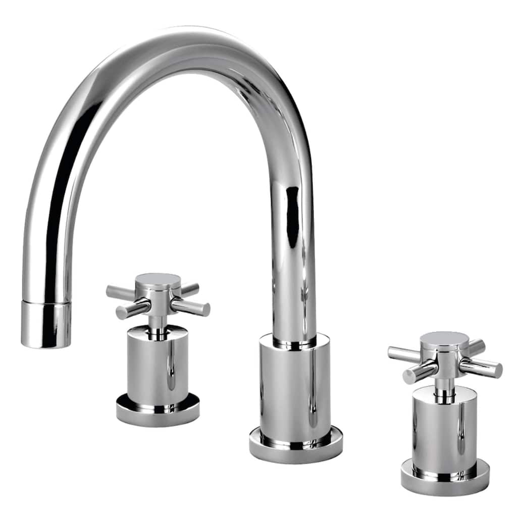 Kingston Brass Concord Widespread Deck Mounted Roman Tub Filler with