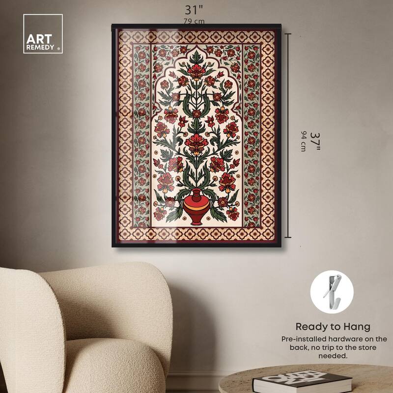 Royal Floral Mat Shadowbox by Art Remedy